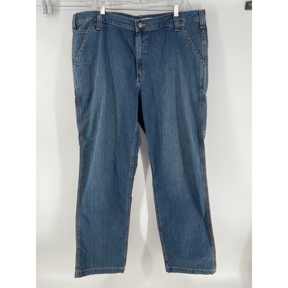 Carhartt Rugged Flex Relaxed Fit Utility Jeans Mens 42x32 Blue Carpenter Work